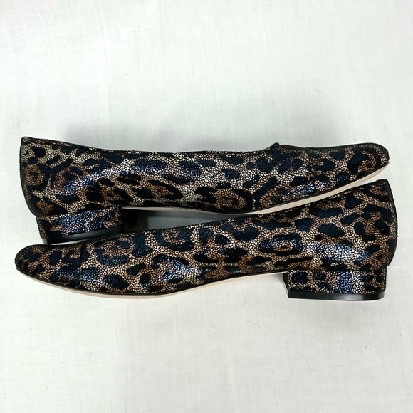 VANELI Leopard Print Leather Flats Frankie Sz 9.5 Slip On Shoes Animal Print - Picture 3 of 7